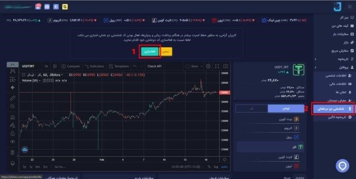 فعالسازی کد دو عاملی در جیبیتکس